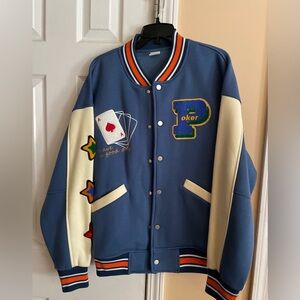 Varisty Jacket, Size Large, Never Worn, Cute and Comfy.